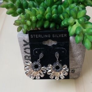 Sterling Silver Earrings Shiny Festive